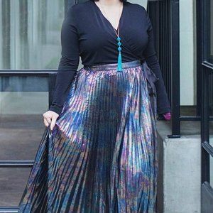 NWT LuLaroe Deanne Oil Spill Wrap Maxi Dress 3XL 3X